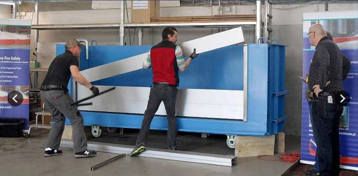 Montage d'une barrière Alu Safe.